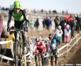 Ryan Trebon leads the group up one of the first hills on the 2013 Cyclocross National Championship course.© Meg McMahon