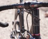 Calfee's new Manta softtail suspension platform for road and cyclocross bikes. © Cyclocross Magazine
