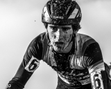 Zach McDonald's pain face at the 2013 Cyclocross National Championships. © Chris Schmidt