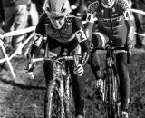 Kaitie Antonneau leads the charge at the 2013 Cyclocross National Championships. © Chris Schmidt