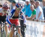 Caroline Mani & Katrin Leumann at the first round of the World Cup in Treviso. (From UCI Cyclocross World Cup 2009/2010, ? Balint Hamvas)