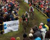 The Elite Men race in the second round of the World Cup in Plzen, Czech Republic. (From UCI Cyclocross World Cup 2009/2010, ? Balint Hamvas)