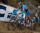 U23 Standout Tom Meeusen leads the way up the dunes in the Koksijde World Cup in Belgium. (From UCI Cyclocross World Cup 2009/2010, ? Balint Hamvas)
