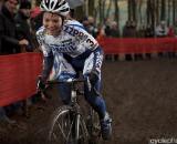 Sanne Van Paassen had her best World Cup finish of the season, second place, in Hoogerheide. (From UCI Cyclocross World Cup 2009/2010, ? Balint Hamvas)