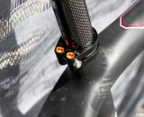 Don't forget your Fiber Grip! Anodized fastening bits look trick though on the Jamis Supernova. © Cyclocross Magazine