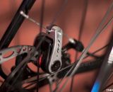 TRP's dual-piston mechanical disc brake handles the stopping duty on the Raleigh Tamland 1. © Cyclocross Magazine