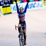 Katie Compton wins the Cyclocross World Cup in Roubaix. by Joe Sales