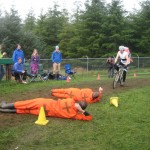 Human Barriers were almost UCI height. © ironcladcycling Human Barriers were almost UCI height. © ironcladcycling