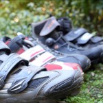 Some of the shoes we'll be testing Cyclocross shoe lineup © Cyclocross Magazine