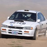 Carl Decker and Adam Craig pilot "Wheels of Teal" through the national rally circuit © Jim Culp/ProRallyPix.com Carl Decker and Adam Craig pilot "Wheels of Teal" through the national rally circuit © Jim Culp/ProRallyPix.com