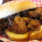Brisket on a roll for post-race celebration. Photo via flickr by rfduck Brisket on a roll for post-race celebration. Photo via flickr by rfduck