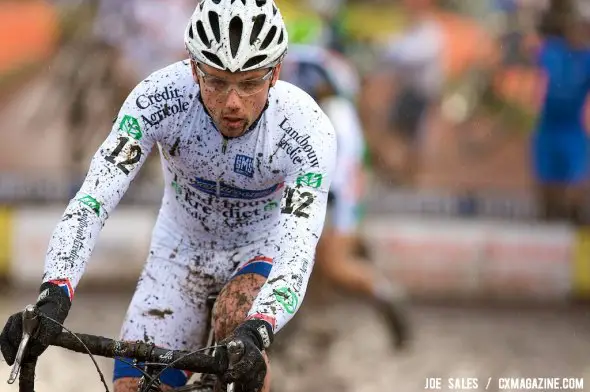 Sven Nys at the Roubaix Cyclocross World Cup in 2009.  Joe Sales