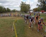 The Elite men in a long thin line in Louisville © David Crimson