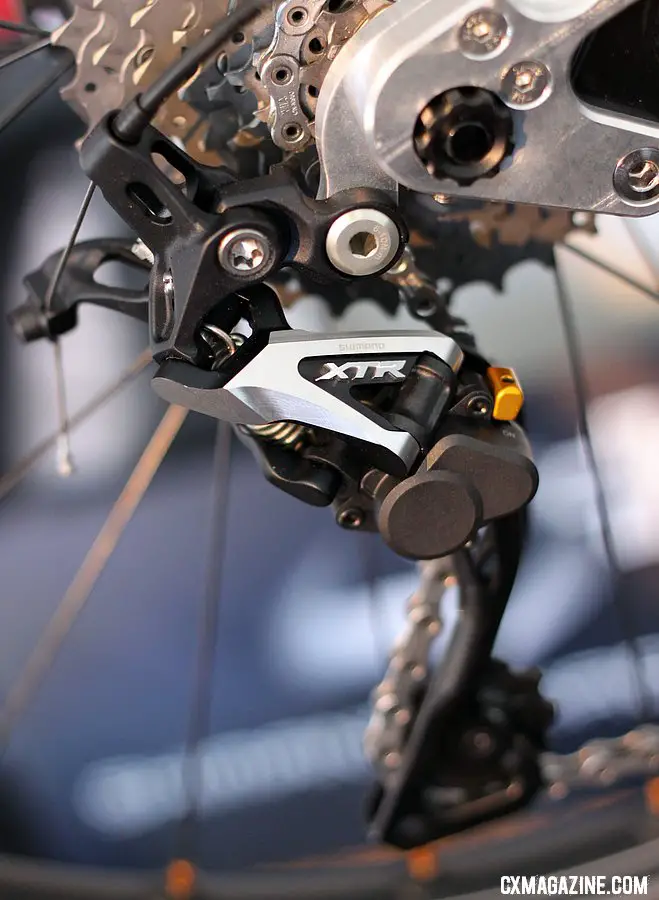 Shimano XTR Shadow Plus rear derailleur gets an on/off switch to prevent chain slap  Cyclocross Magazine