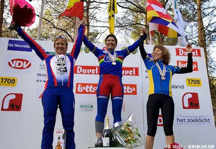 Masters World Cyclocross Championships Mol, Belgium 2009 - Kathy Sarvary wins