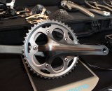 Shimano unveils their new CX70 cyclocross crankset with 36/46t rings and Hollowtech 2 technology. © Cyclocross Magazine Shimano unveils their new CX70 cyclocross crankset with 36/46t rings and Hollowtech 2 technology. © Cyclocross Magazine