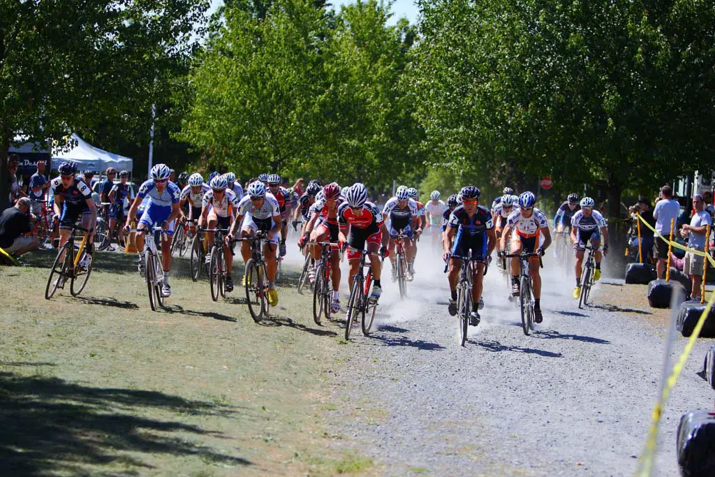 And they're off! Here, 2010 Nittany Lion Cross kicked off UCI season. It might be a bit muddier this year. Anthony Skorochod/CyclingCaptured.com