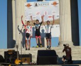 McNeely, Lindine and Schempf on the podium at Providence Day 1. Cyclocross Magazine