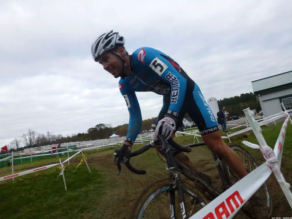 Richey takes the off-camber at Downeast Day 2, where he finished fourth. Cyclocross Magazine