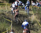 Riders head into the run-up mudpit. Janet Hill Riders head into the run-up mudpit. Janet Hill
