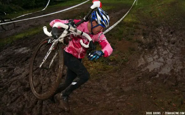 BC CX Championships Sloggin' through the mud. © Doug Brons