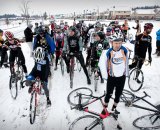 [The Master Men 40+ get ready to start the Inland Northwest Cyclocross Series Finals in Coeur d'Alene, Idaho with perhaps a few expressions of anxiety. ©www.cnelson.smugmug.com [The Master Men 40+ get ready to start the Inland Northwest Cyclocross Series Finals in Coeur d'Alene, Idaho with perhaps a few expressions of anxiety. ©www.cnelson.smugmug.com