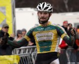 Christophe Pfingsten taking the win at Rad Cross in Frankfurt. © Bart Hazen Christophe Pfingsten taking the win at Rad Cross in Frankfurt. © Bart Hazen