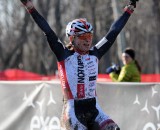 Shannon Gibson of Stan's Notubes wins the Womens 45-49 race. ©Steve Anderson