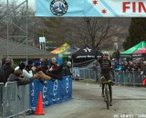 Ryan Trebon celebrates victory on day one. Joel Hjelmfelt Ryan Trebon celebrates victory on day one. Joel Hjelmfelt