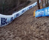 Loose sand might make for a slippery course. Christine Vardaros