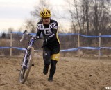 Andrea Smith ran away from the Masters 30-34 Women's field at the 2012 Cyclocross National Championships. © Cyclocross Magazine