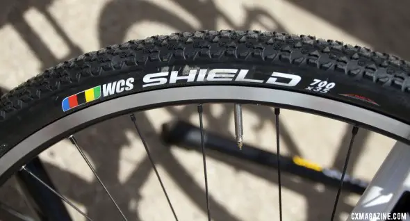 The new Ritchey WCS Shield 700x35 tire has lots of short knobs f The new Ritchey WCS Shield 700x35 tire has lots of short knobs f