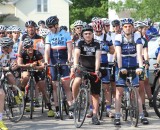 Ben Berden was looking chipper at the starting line. Amy Dykema
