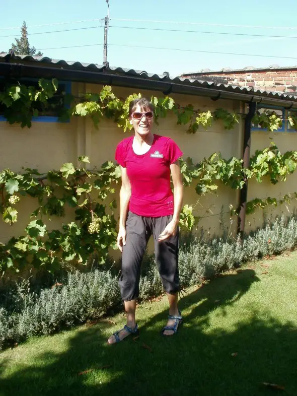 Vardaros shows off her new casual clothes. Vardaros shows off her new casual clothes.