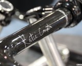 Katie Compton's new signature handlebar: Thompson's KFC One carbon fiber cyclocross bar. Katie Compton's new signature handlebar: Thompson's KFC One carbon fiber cyclocross bar.
