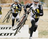Riders stayed bundled up at Crosstoberfest. © Adrian Mongomery