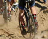 Newt chases Fisher through the feature called the "sand trap" - credit Kenton Berg