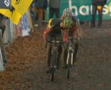 2012 gavere nys klaas Sven Nys Took a Fierce Klaas Vantornout at the line.