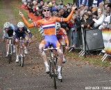 Mike Teunissen outsprints his rivals to win the 2012 European Championships © Bart Hazen