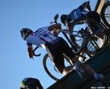 Powers with Berden and Trebon on the flyover. © Cyclocross Magazine
