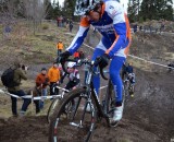 Craig rides the "unrideable" line. © Cyclocross Magazine
