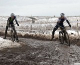 Staying upright in the corners was the main goal in the last race of the day. ©Cyclocross Magazine