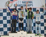 The men's 10-29 non-championship podium. © Cyclocross Magazine