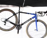 Full view of Katie Compton's National Championship winning custom Trek Ion cyclocross bike.© Cyclocross Magazine Full view of Katie Compton's National Championship winning custom Trek Ion cyclocross bike.© Cyclocross Magazine