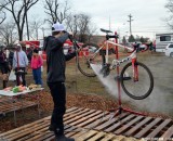 The WD40Bike team hard at work at Masters Worlds. © Cyclocross Magazine