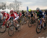 The second heat of the day started fast and furious. © Cyclocross Magazine