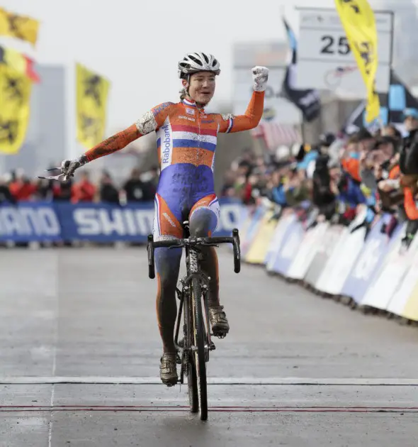 Photo: Marianne Vos won her sixth Cyclocross World Championship with a dominant ride in Louisville, KY.  Nathan Hofferber. 