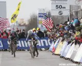 Katerina Nash dropped her chain in the final turn and lost her chance at a second consecutive bronze medal. © Nathan Hofferber