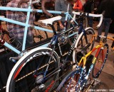 The fillet-brazed "Baltimore Bullet" has all the bells: Miche carbon wheels, cranks and stem, Force drivetrain, and limited edition Brooks Swallow saddle © Greg Klinsporns