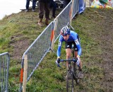 Wyman at Superprestige Middelkerke on her way to second place. © Paul Burgoine Wyman at Superprestige Middelkerke on her way to second place. © Paul Burgoine